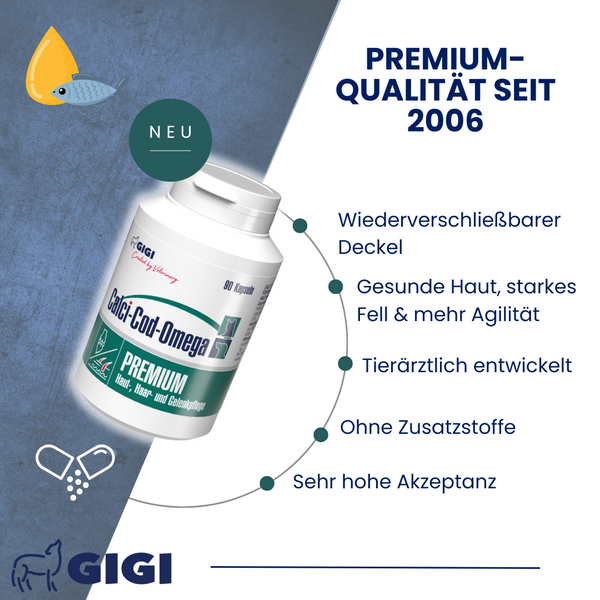 GIGI VET Calci-Cod-Omega Für Hunde und Katzen
