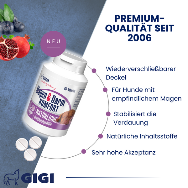 GIGI VET Magen & Darm Komfort Für große Hunde mit empfindlichem Verdauungssystem