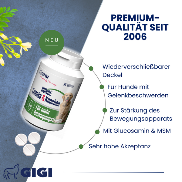 GIGI VET Hunde Gelenke & Knochen Mit MSM & Weihrauchextrakt