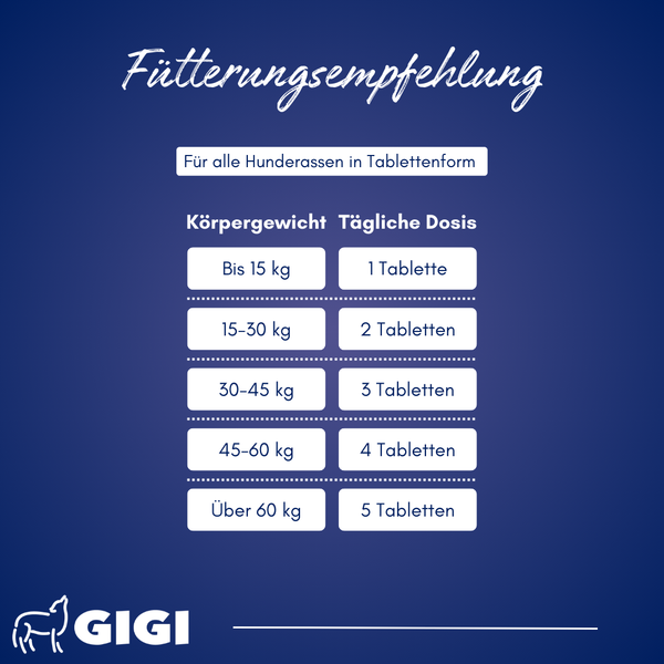 GIGI VET Gelenke Knochen Senioren Fuetterungsempfehlung