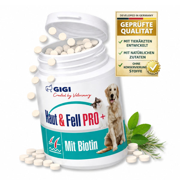 GIGI VET Haut & Fell PRO+ Mit Biotin Für Hunde und Katzen